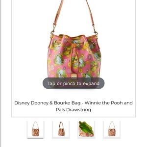Dooney & Bourke Pink and Green Floral Shoulder Bag
